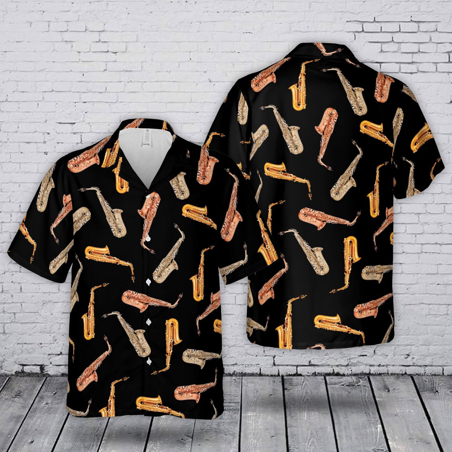 Saxophone Musical Instrument Hawaiian Shirt Hawaiian Shirt