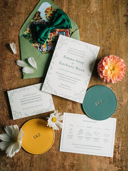 Handmade Leather Coaster, Round Drink Coaster, Anniversary Gift