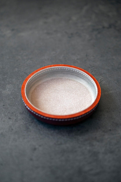 Tiny Leather Ring Dish, Modern Small Jewelry Tray , Leather Jewelry Dish, Housewarming Wedding 3rd Anniversary Birthday Gift For Her Him