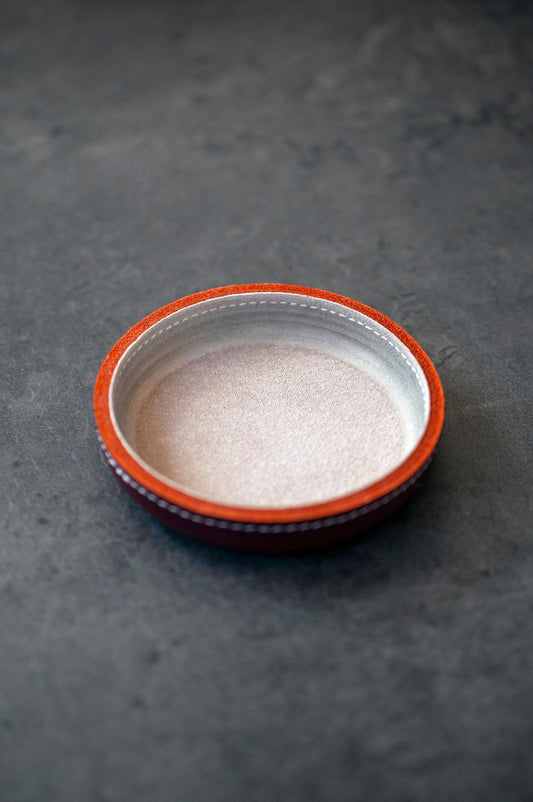 Tiny Leather Ring Dish, Modern Small Jewelry Tray , Leather Jewelry Dish, Housewarming Wedding 3rd Anniversary Birthday Gift For Her Him